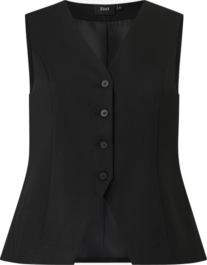 Zizzi Blazer vest mBania S/L Svart