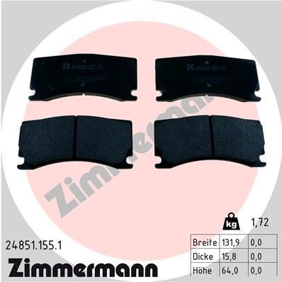 Bremseklosser ZIMMERMANN 24851.155.1 Bremseklosser ZIMMERMANN 24851.155.1
