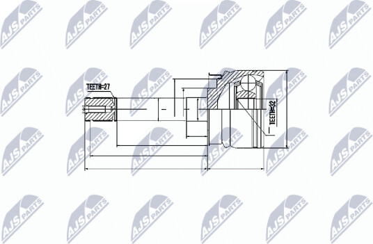 Nty Drivknute drivaksel NTY NPZ NS 051