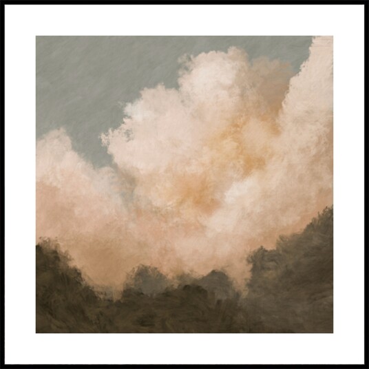 Serene Mountain Clouds Plakat / 50x50