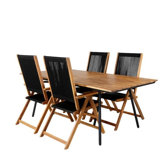 Spisegruppe Venture Home Chane med 4 Jimbo Sammenleggbara Spisestoler Spisegruppe Venture Home Chane med 4 Jimbo Sammenleggbara Spisestoler