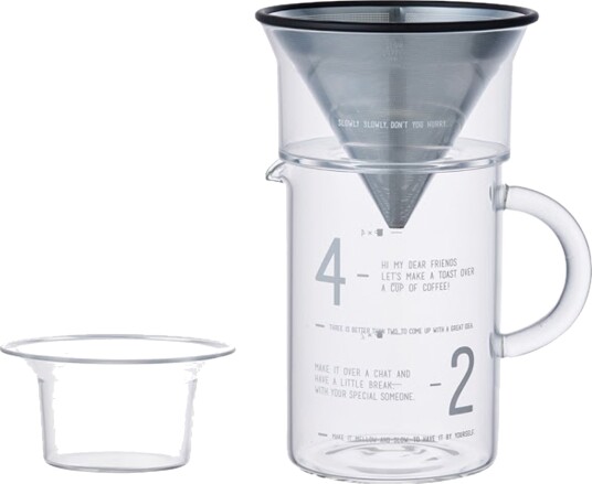 Kinto Carafe Pourover Lab with Stainless Steel Filter - 600ml