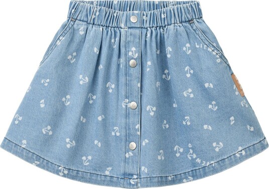 Liewood Rio Printed Light Denim Skirt Blue 104 Liewood Rio Printed Light Denim Skirt Blue 104