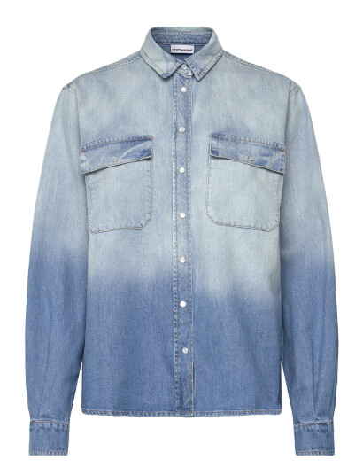 H2O Fagerholt Dip Dye Cowgirl Shirt - Blue - S H2O Fagerholt Dip Dye Cowgirl Shirt - Blue - S