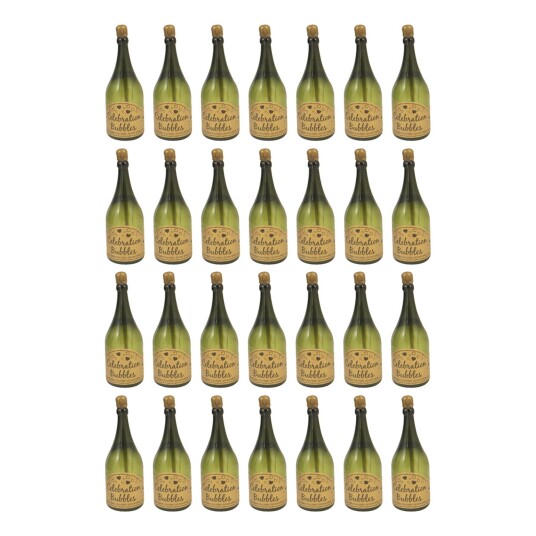 Henbrandt Såpebobler Champagneflaske Grønn 24 pakning