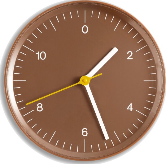 Hay Wall Clock veggklokke brun