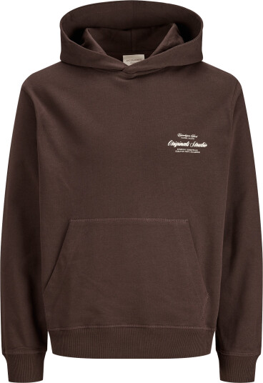 Jack & Jones Jornorrebro Typo Back Sweat Hood Sn Brown L