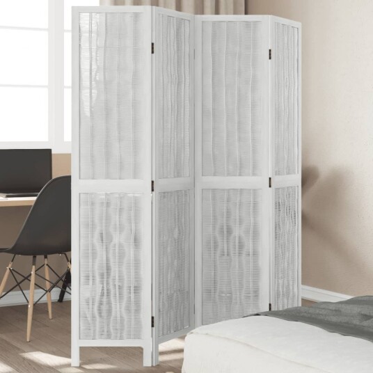  Romdeler 4 paneler hvit heltre keisertre 8721012073708