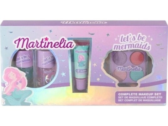 Martinelia Let"s Be Mermaids Makeup Set  Paletka Øyenskygge + Neglelakk 2Szt. + Błyszczyk Do Ust