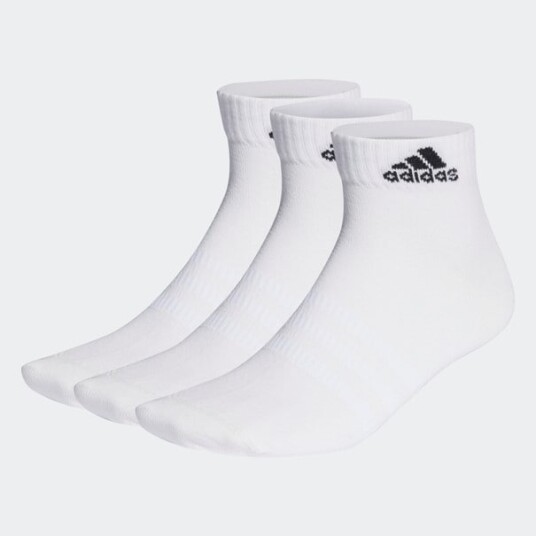 Adidas Thin and Light Ankelsokker 3pk White/Black L 43-45