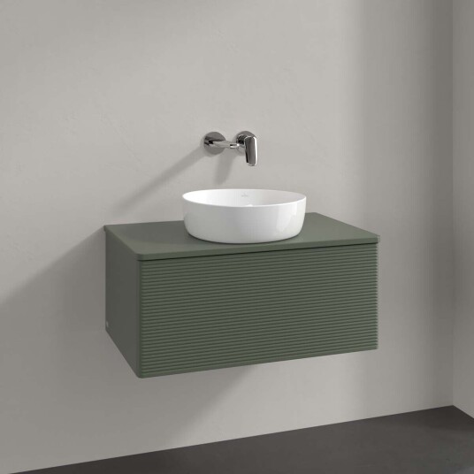 Villeroy & Boch Antao Servantskap med 1 skuff 80x50x36 cm u/lys Grønn Matt Villeroy & Boch Antao Servantskap med 1 skuff 80x50x36 cm u/lys Grønn Matt