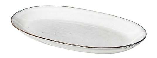 Broste Copenhagen Nordic Sand ovalt fat 30x17 cm