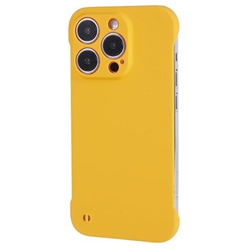 iPhone 14 Pro Max Rammeløst Plastdeksel Gul