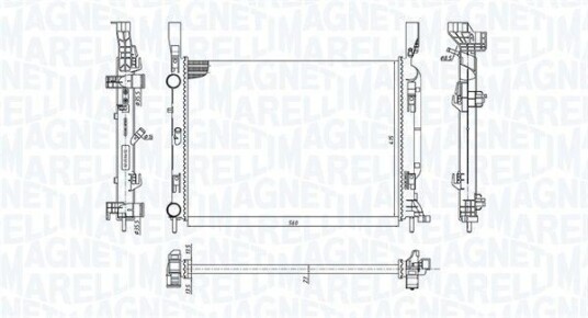 Radiator MAGNETI MARELLI 350213142600