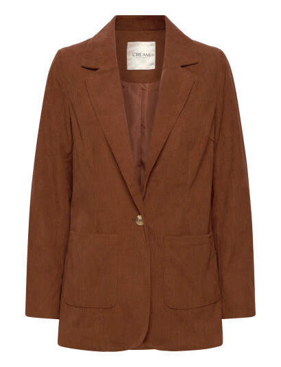 Cream Crkanna Corduroy Blazer   Brown   36