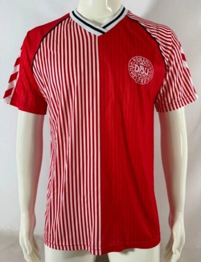 Danmark landslag 1986 VM hjemmedrakt fotballtrøye L