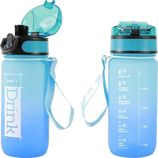 iTotal I-Drink Tritan drikkeflaske - 500 ml - Lys blå/Blå