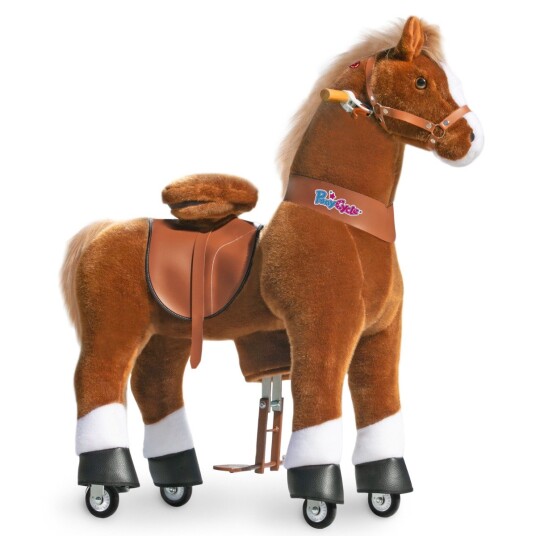 PonyCycle Ri Selv Hest lysebrun m. hvitt bliss M/L