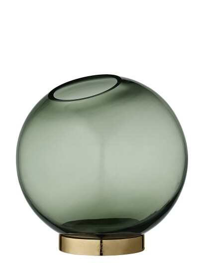 Aytm Globe Vase MFod Green FOREST/GOLD 17 cm