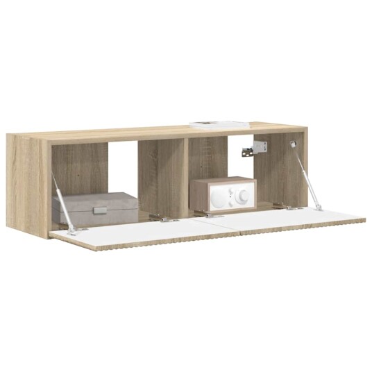 TV Veggskap Veggmontert Sonoma 60 x 31 x 29.5 cm Konstruert tre