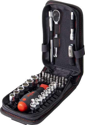 Wiha 44684 40-delers Bits- og Skrutrekkersett 1/4" med Veske