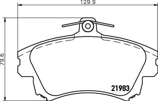 Bremseklosser HELLA 8DB 355 006-711