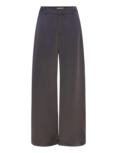 Ahlvar Gallery Mila Heavy Satin Trousers Grey M Regular