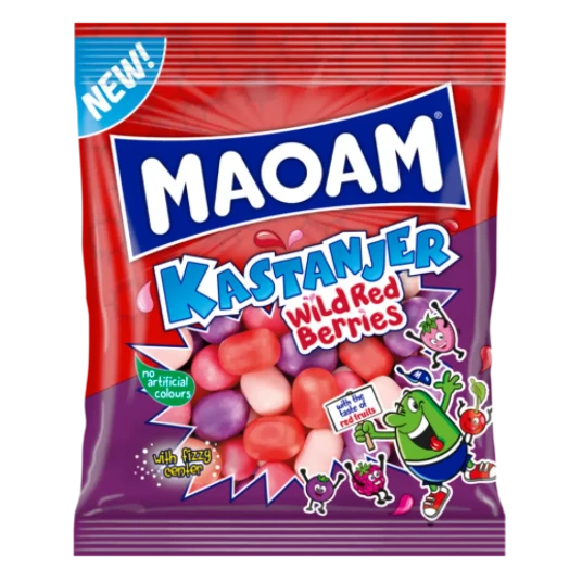 Maoam Kastanjer Wild Red Berries 120g
