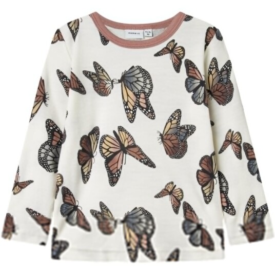 Name It Snow White Butterfly Nmfwillitus Ull Ls Topp Noos 110