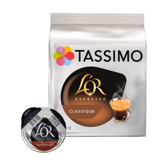 Tassimo L'OR Espresso Classique til Tassimo. 16 kapsler Tassimo L'OR Espresso Classique til Tassimo. 16 kapsler