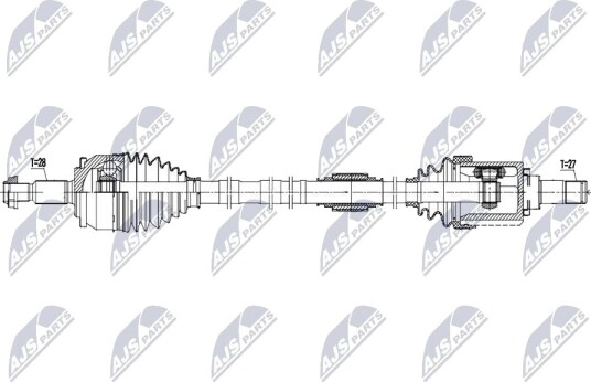NTY NPW MS 108 Drivaksel