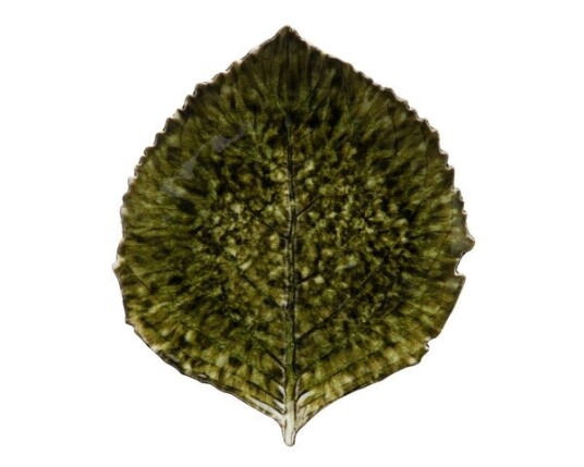 Costa Nova - Riviera tallerken hortensia 22x19 cm mørkegrønn/svart
