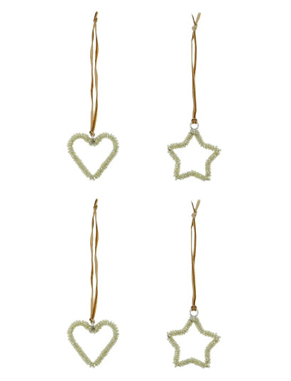 house doctor Julepynt, Hdconnect, Champagne - Gold - 5.5X5.5X1CM