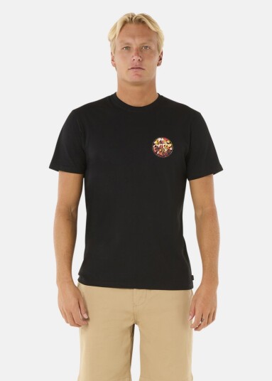 Rip Curl Wettie Passage Icon Tee Black 2xl T Shirts