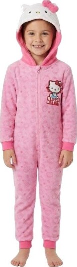 Hello Kitty Onesie Rosa Kosedrakt For Barn 6-8 År 122-128 Hello Kitty Onesie Rosa Kosedrakt For Barn 6-8 År 122-128
