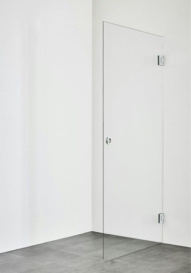 Hafa Infinity Dusjdør 80 cm, Krom/Klarglass