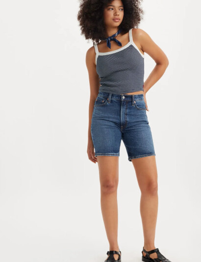 Levi"s® Ribcage Bermuda Short Bringing - Blue - 26