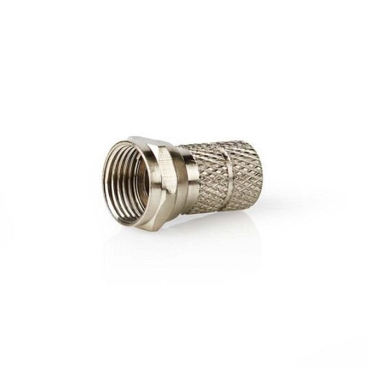 Nedis F-kontakt Antennekabel 75 Ohm Sølv - 5 stk. for DIY Løsninger Nedis F-kontakt Antennekabel 75 Ohm Sølv - 5 stk. for DIY Løsninger