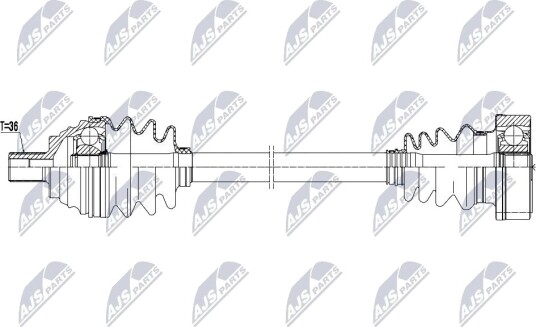 Nty Drivaksel NTY NPW AU 103