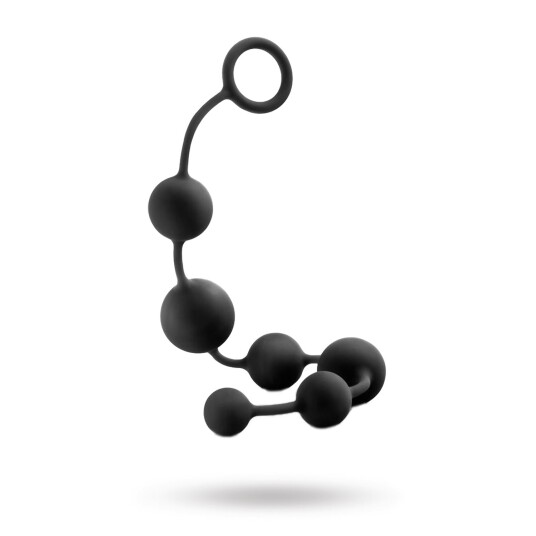 ANAL ADVENTURES LARGE ANAL BEADS - BLACK