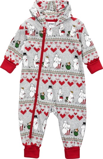 Martinex Vinterhjärta Overall Grey 86