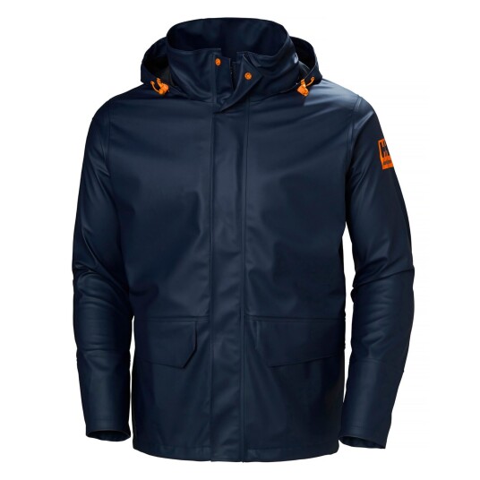 Helly Hansen Gale Vanntett Regnjakke Marineblå M Arbeidsjakke EN 343 Helly Hansen Gale Vanntett Regnjakke Marineblå M Arbeidsjakke EN 343