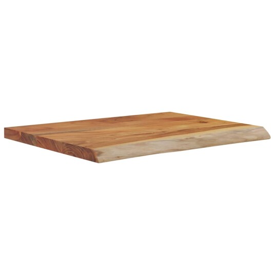  Vegghylle 50x40x2,5 cm rektangulær heltre akasie naturlig kant 8721012089747