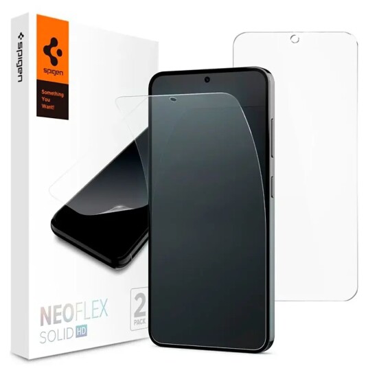 Spigen Neo Flex Skjermbeskytter for Samsung Galaxy S24 - 2-Pakning - Ripebestandig og Gjennomsiktig