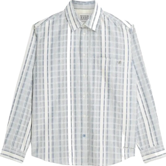Scotch & Soda Striped Relaxed Fit Shirts Blue XL Scotch & Soda Striped Relaxed Fit Shirts Blue XL