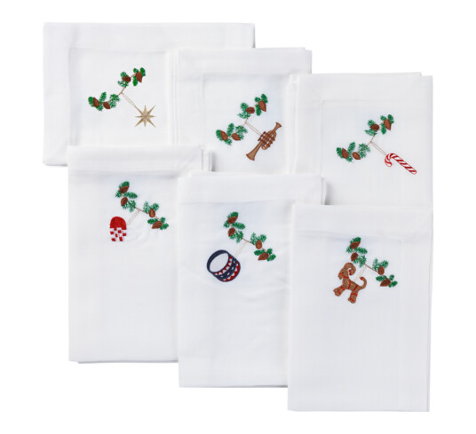 Langkilde & Søn Juleservietter 6-pk 50x50 cm Langkilde & Søn Juleservietter 6-pk 50x50 cm