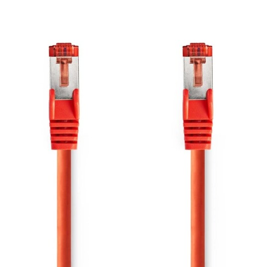 Nedis CAT6 Nettverkskabel | RJ45 Han | RJ45 Han | S/FTP | 15.0 m | Rund | LSZH | Rød | Konvolutt