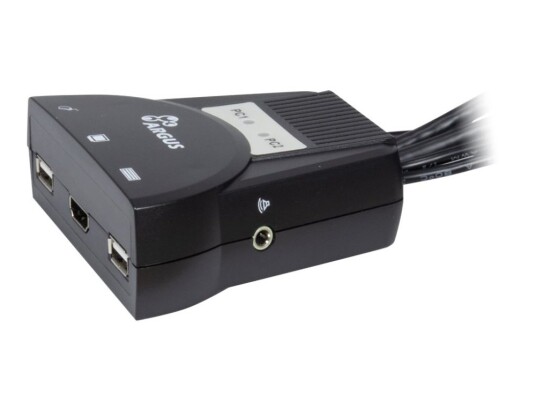 Argus Kvm-Ls-21Ha Hdmi - Kvm / Lydsvitsj - 2 X Kvm/Lyd - Stasjonær Argus Kvm-Ls-21Ha Hdmi - Kvm / Lydsvitsj - 2 X Kvm/Lyd - Stasjonær