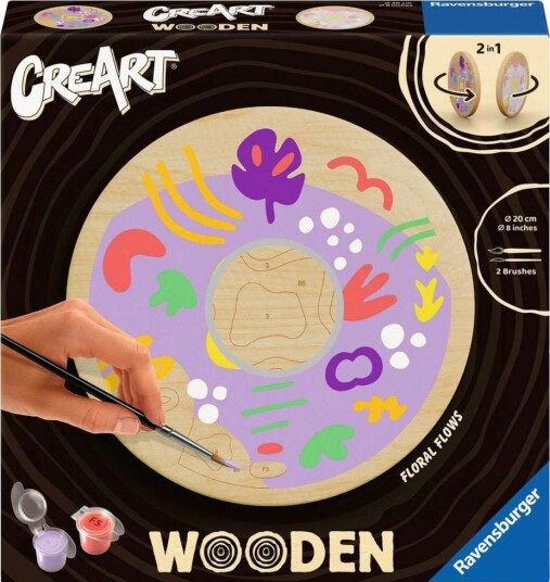 Ravensburger CreArt Trebasert Mal Etter Tall Sett Blomsterstrømmer