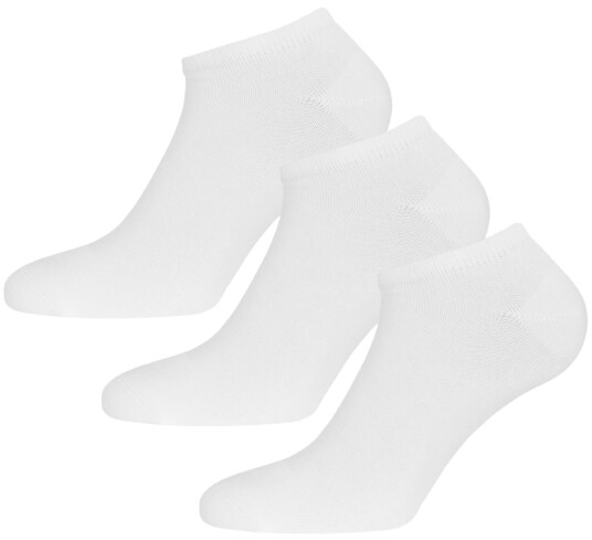 Urberg Bamboo Shaftless Sock 3-pack Bright White 44-47 Urberg Bamboo Shaftless Sock 3-pack Bright White 44-47